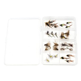 26 Essential Trout Fly Fishing Flies Assortment | Dry, Wet, Nymphs, Caddis Fly Lures | Size #10 - #18