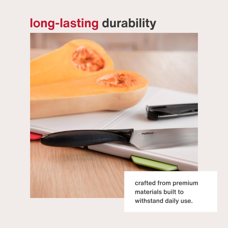 Zyliss Chef's Knife with Sheath Cover - Stainless Steel Knife