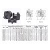 Ajanta Industrial 3/8" to 7/8" L075 Flexible 3-Piece L-Jaw Coupling Set & Buna-N,NBR Rubber Spider