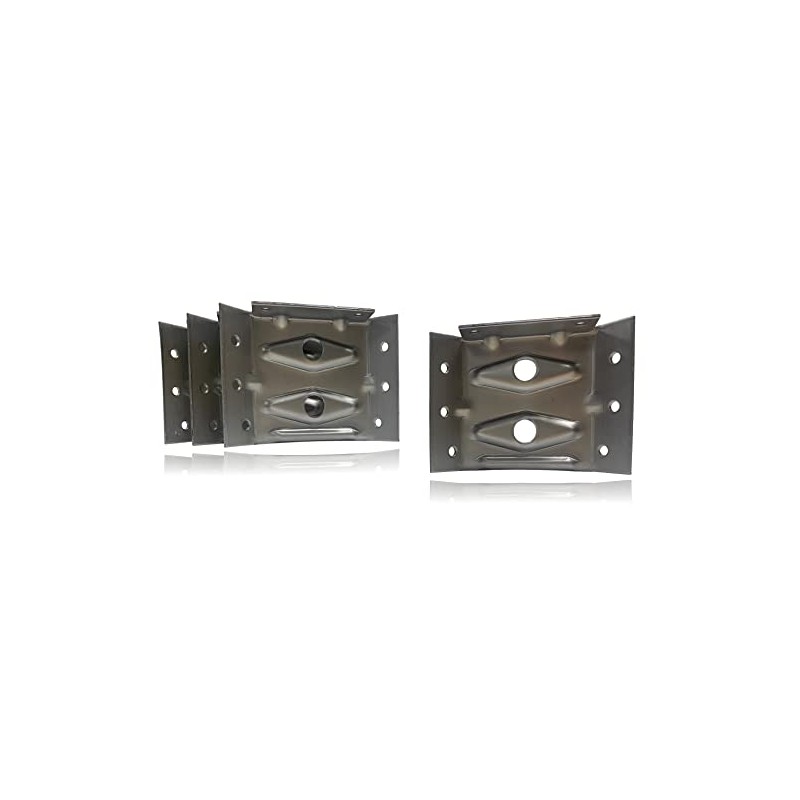 2-1/2" x 3-3/8" Surface Mount Table Corner Apron Brackets -