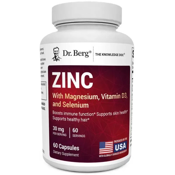 Zinc with Magnesium, Vitamin D3 and Selenium – 30 mg