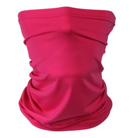 Headband Headwear Scarf Neck Gaiter Balaclavas Bandana Dustproof Sun Dust Protection for Outdoors Sports Hiking Cycling Running Fishing (Shocking Hot Pink)