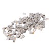 100Pcs CAT6 RJ45 Metal Shielded Connector Safe Reliable Net Shielded