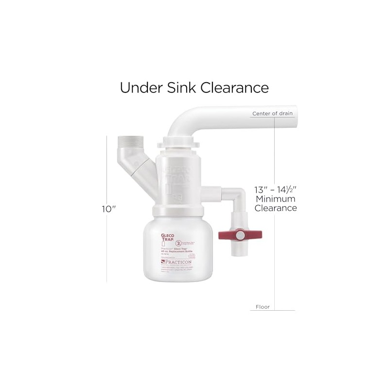 Practicon 7078726 GT-43 Gleco Sediment Trap System, Shape,, ()