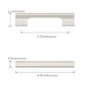 Asidrama 10 Pack 3.75 Inch(96mm) Brushed Satin Nickel Kitchen Cabinet