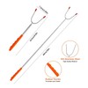 Lyfengdeam Barbecue Forks-4 Pack Marshmallow Roasting Sticks Extendable Stainless Steel
