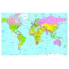 large A1 LAMINATED WORLD MAP POLITICAL ATLAS POSTER print LATEST