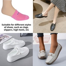 MABUA 10 Pairs Toe Socks Women No show Invisible Inside Shoes Non Skid Half Socks