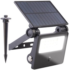 Luminea 700LM 1800mAh IP65 Solar LED Motion Sensor Garden Spotlight