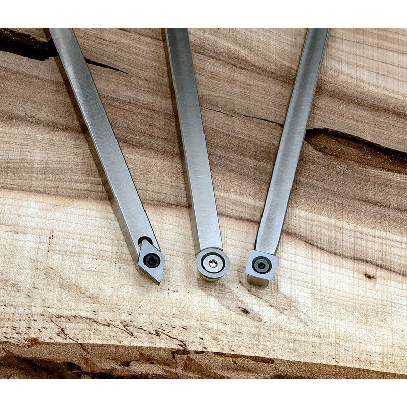 Simple Woodturning Tools Carbide Turning Tool Set of 3 with