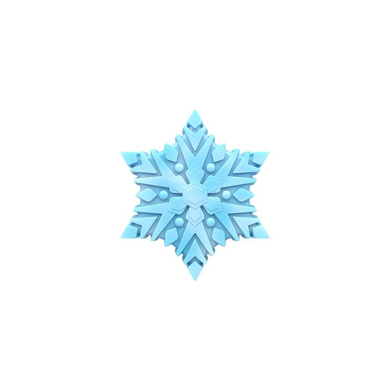 SpinningLeaf Snowflake Sandwich Cookie Chocolate Candy Mold