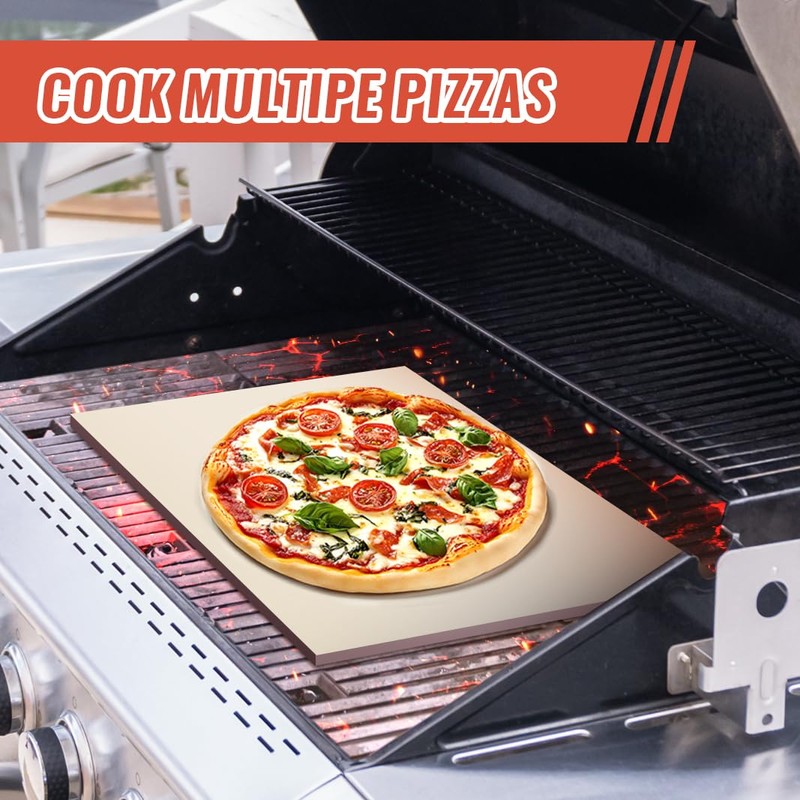 24'' Large Pizza Stone Baking Stone Cordierite Bread Stone for