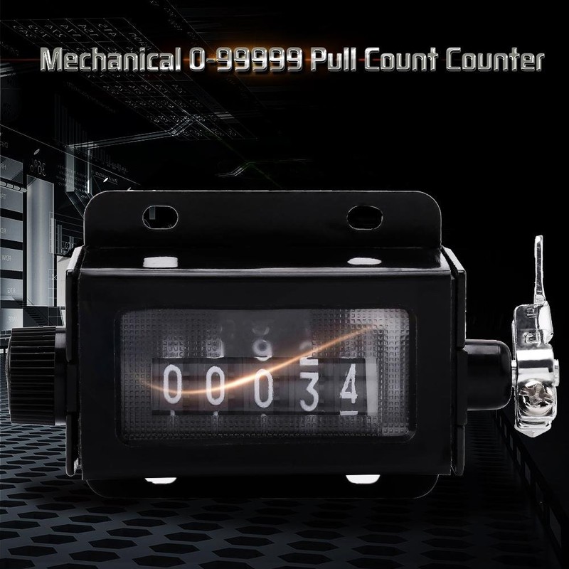 Mechanical Digit Counter 5 Digit Pull Count Counter Rotary Knob