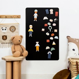 Ferflex - Playful Magnetic Game for Children - Silhouette to Dress for Boys - Can be Used on All Magnetic Surfaces - Children's Game 3 Years - 3 Silhouettes and 28 Magnets