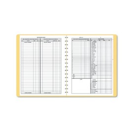 Dome 612 Bookkeeping Record, Tan Vinyl Cover, 128 Pages, 8 1/2 x 11 Pages