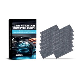 12 Pack Nano Car Scratch Remover Cloths, Auto Paint Repair Cloths for Light Scratches, Swirls & Water Spots, Restores Car Paint to Like-New Condition