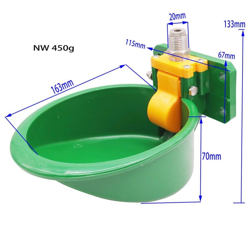 Cuenco de agua automático de cerdo para ovejas, de plástico,