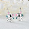 Flpruy Koala Leverback Earrings 925 Sterling Silver Koala Bear Earrings