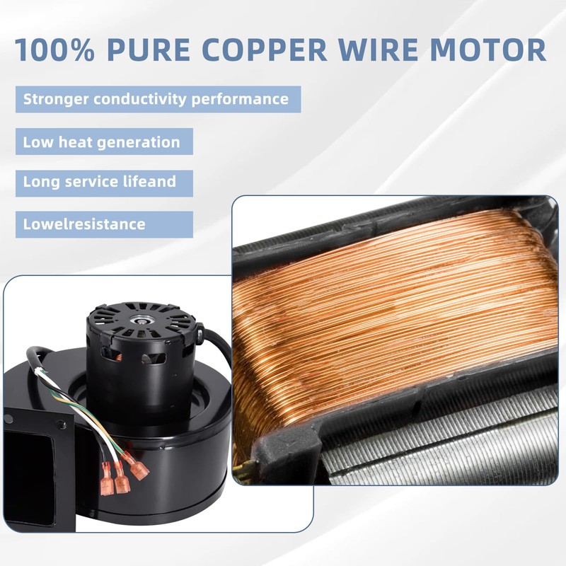 Criditpid Rectangular Blower Fan Motor Replacement for Dayton 2C647, 2C647A,