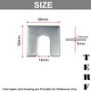 TERF® 50mm X 50mm X 5mm with 14mm Slots Galvanised