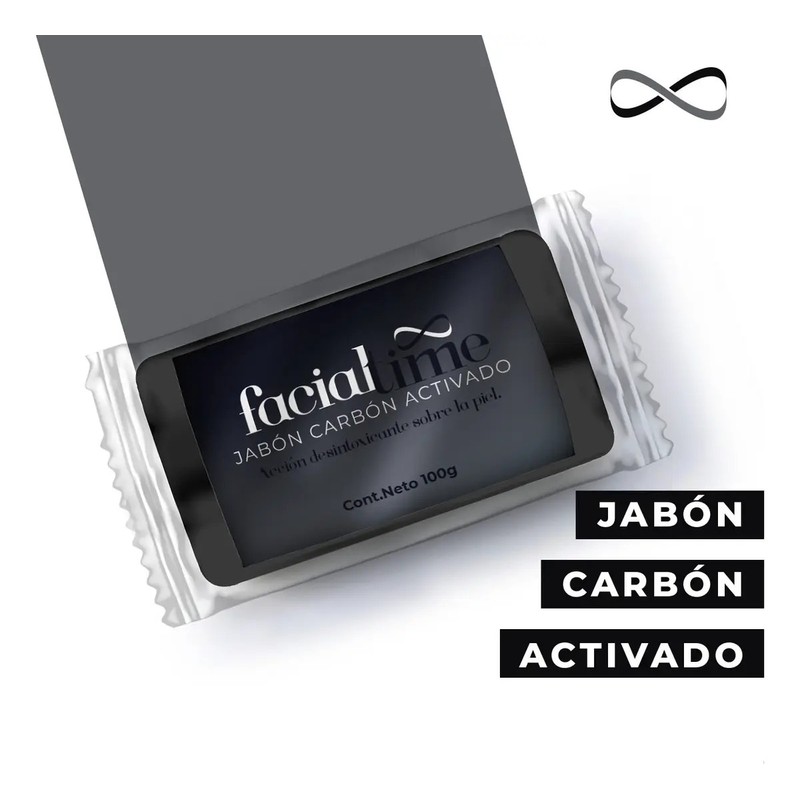 Jabón Carbón Activado 6 Pack De 100g En Barra