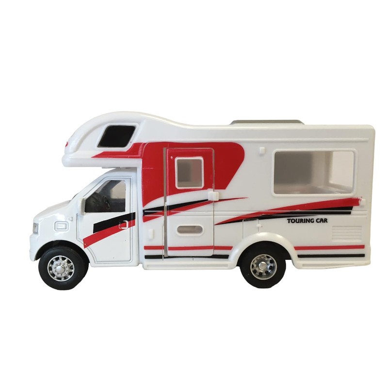 Camper Toy for Children, Camper with Reverse Train, Motorhome Die