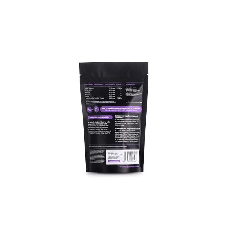 Magnesium 4 in 1 Complex | High Strength 1600mg Supplement
