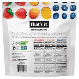 That’s it. That's it Mini Fruit Bars, 24-count