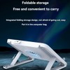 ZENWORYS Laptop Semiconductor Cooler Foldable Stand Ultra Quiet Cooling Height