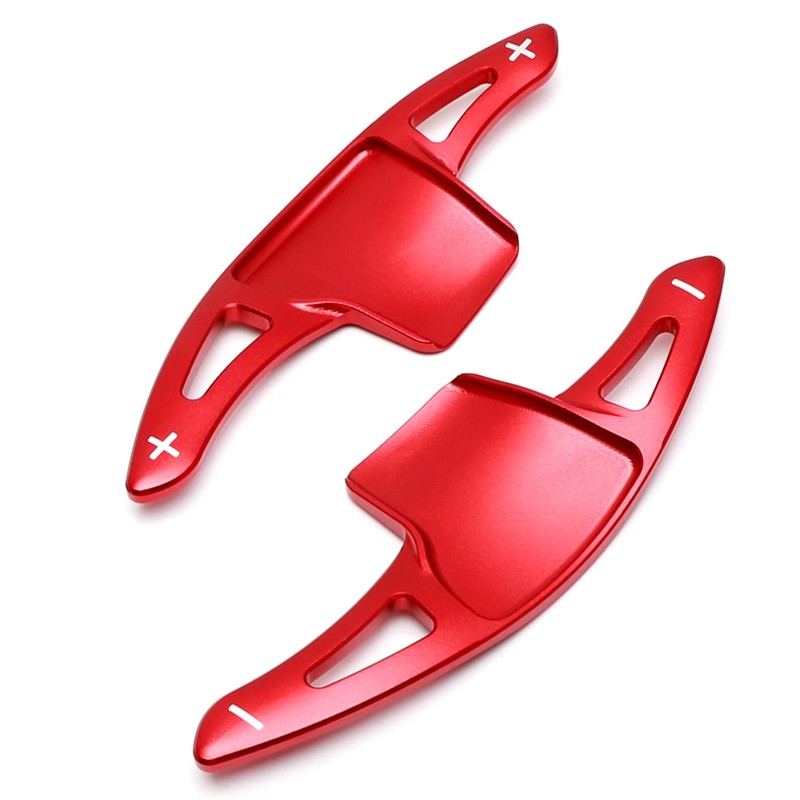 iJDMTOY Sports Red Performance Style Aluminum Paddle Shifter Extensions Compatible
