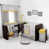 Bacati - Dots/pin Stripes Grey/Yellow Musical Mobile