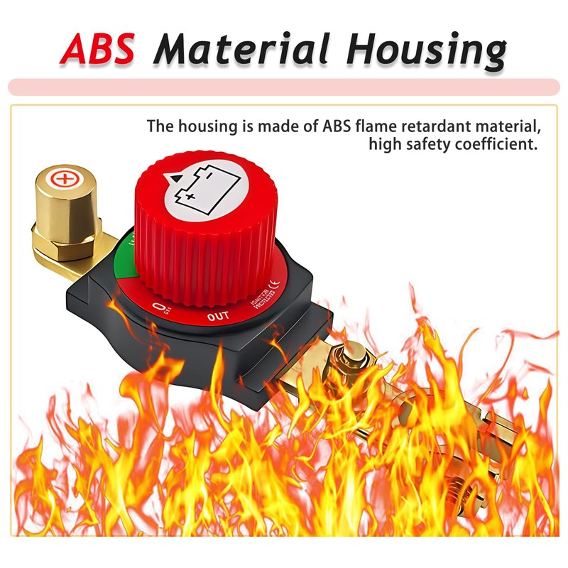 2025 New Top Post Battery Disconnect Switch,12-48V Car Battery Kill