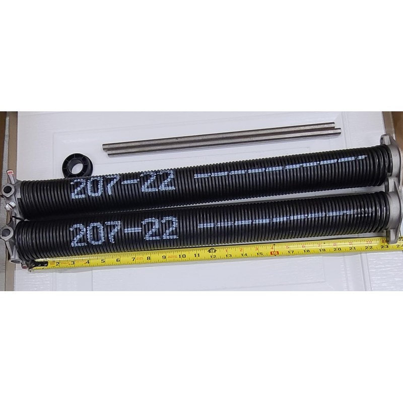 Pair of 207 X 2" X 22" Garage Door Torsion