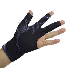 Scott Edward Billiard Gloves 10pcs/Set 3 Open Fingers Billiards Glove Pool Cue Gloves Spandex for Left Hand or Right Hand, Men Women