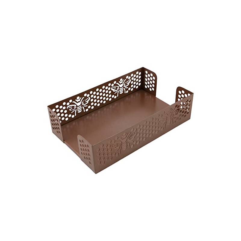 Boston International Metal Napkin Holder Caddy, Guest Towel Size, Copper