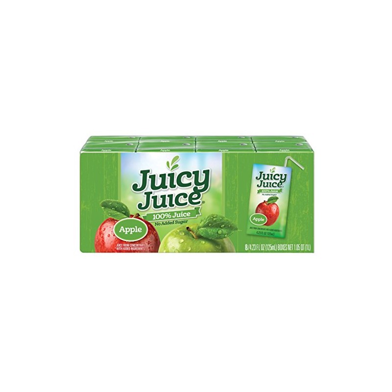 Juicy Juice Apple, 4.23 Ounce Boxes, 8 Count (Pack of