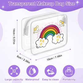 Friendship Inspirational Gifts Clear Makeup Bags with Zipper Encouragement Gifts for Students Motivational Birthday Gifts for Women Cosmetic Travel Bag Organizer Uplifting Gifts for Women Friend