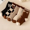 Children Socks Mid Calf Combed Cotton Thickened Cartoon Pattern Toddler