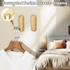 Folding Wall Hooks,4Pcs Gold Heavy Duty Wall Hook Folding Coat