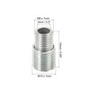 PATIKIL M10 to M8 Reducing Screw, 5 Pack 15mm Long