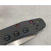 Red Stainless Steel Screws Set For Spyderco Smock C240CFP Knife