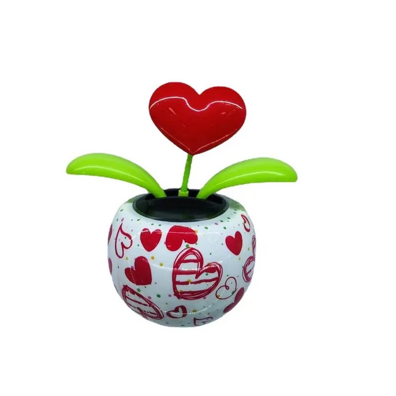 Solar Dancing Flower for Car & Desk Décor – Battery-Free