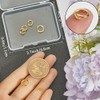 Beebeecraft 9Pcs 6/8/10mm Lock Jump Rings 24K Gold Plated 925