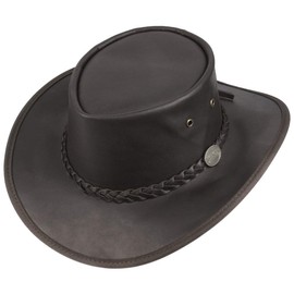 Squashy Outback Leather Hat BARMAH leather hat outback (XXL/62-63 - brown)