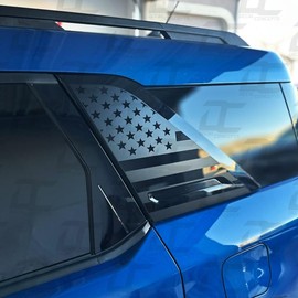 Decal Concepts American Flag Rear Corner Molding Accent Decal Kit (Fits Bronco Sport 2021-2025)