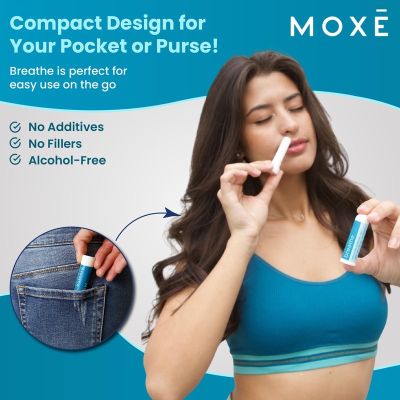 MOXE Breathe | Himalayan Salt Inhaler | Help Clear Congestion,