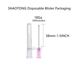 Disposable sterile needles 100Pack (18G-1.5IN)