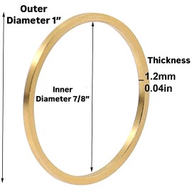 pro right industry Mower Blade Bushing, 1" OD - 7/8" ID Reducer 1" Blade Mounting Hole to 7/8" Hole - 5