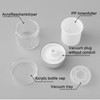 Pack of 6 Cream Dispensers, Airless Pump Dispenser, 15 ml,