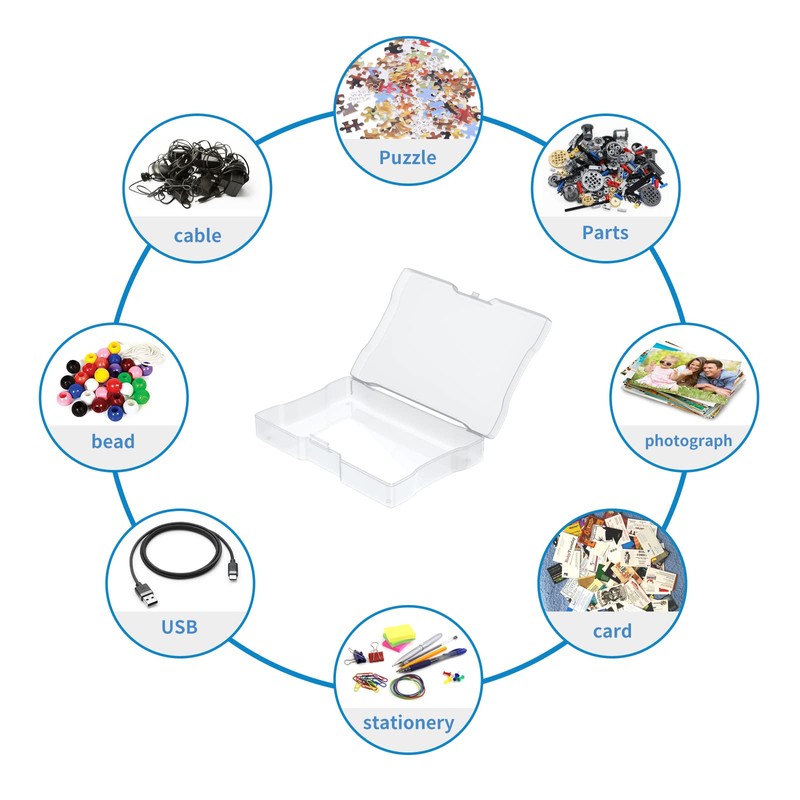 Fireproof Safe Photo Storage Box with 18 Inner 4" x